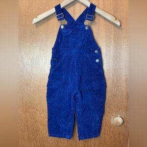 Vintage 90s Corduroy Overalls 24 Months Navy Blue